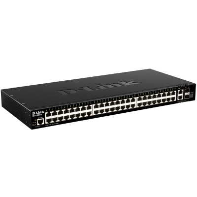 D-Link DGS-1520-52 52-Port L3 Managed PoE+ Switch, 48x Gigabit, 2x 10G & 2x 10G SFP+ Ports, zero touch provisioning